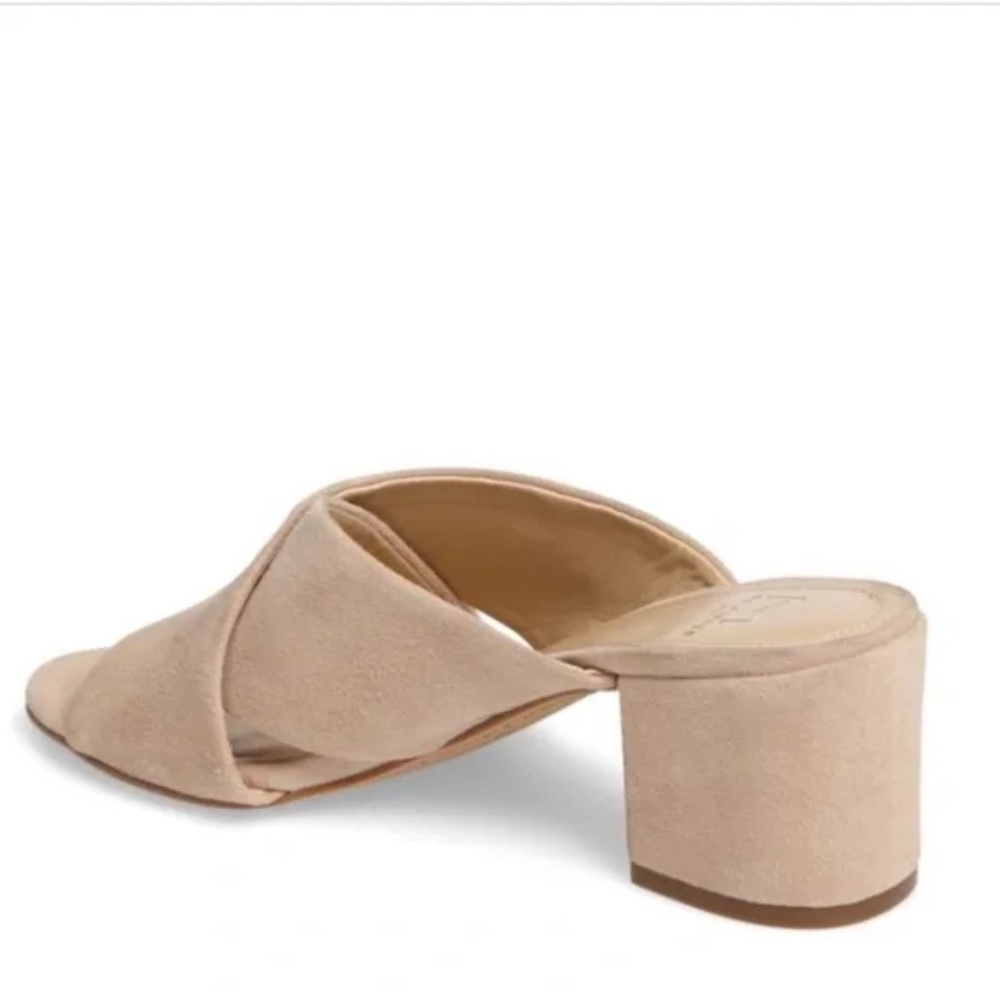 Marc Fisher Rinna Crisscross Slides In Blush Sued… - image 3